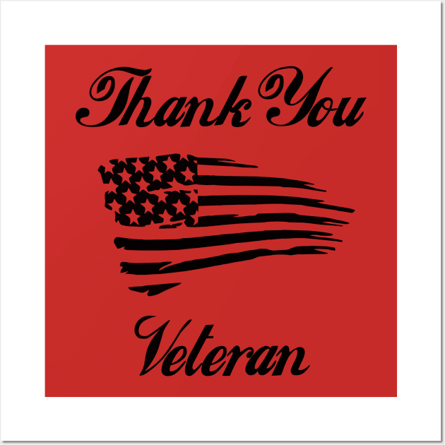 Thank You, Veteran Wall Art by KayBee Gift Shop